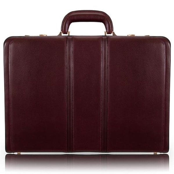 Mckleinusa Mcklein USA 80466 4.5 in. Coughlin Leather Expandable Attach Briefcase; Burgundy - V Series 80466 - main